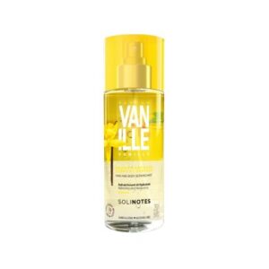 Solinotes Brume Parfumée Corps et Cheveux Vanille 250 ml, parfum doux et gourmand à la vanille, pour une senteur enveloppante et durable, disponible en parapharmacie à Kénitra et sur notre parapharmacie en ligne