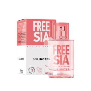 Solinotes Eau de Parfum Freesia 50 ml, parfum floral frais aux notes délicates de freesia, pour une fragrance légère et élégante, disponible en parapharmacie à Kénitra et sur notre parapharmacie en ligne