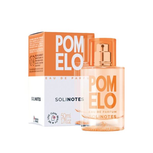 Solinotes Eau de Parfum Pomelo 50 ml, parfum frais et fruité aux notes vives de pomelo, pour une sensation énergisante et pétillante, disponible en parapharmacie à Kénitra et sur notre parapharmacie en ligne