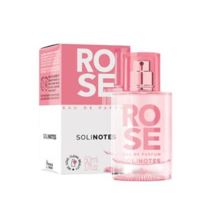 Solinotes Eau de Parfum Rose 50 ml, parfum floral délicat aux notes envoûtantes de rose, pour une fragrance élégante et féminine, disponible en parapharmacie à Kénitra et sur notre parapharmacie en ligne