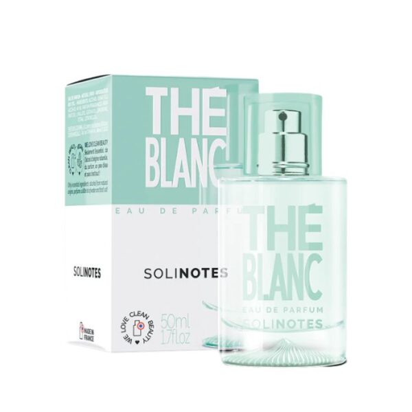 Eau de parfum Thé Blanc 50ml Solinotes – fragrance fraîche et zen, disponible en parapharmacie à Kénitra