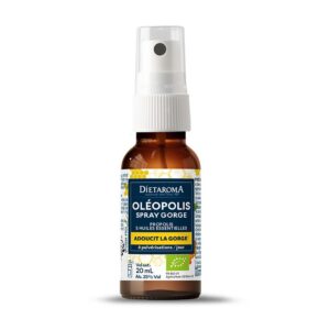 DIETAROMA Oléopolis Spray Gorge 20 ml, soin apaisant naturel pour la gorge, disponible en parapharmacie à Kénitra et sur notre parapharmacie en ligne
