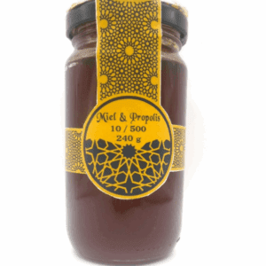 Mielii Miel & Propolis 10/500 – pot de 240 g, disponible en parapharmacie Kénitra et parapharmacie en ligne