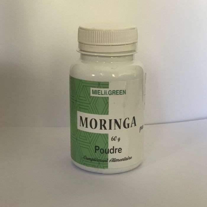 mieliigreen-mielii-green-moringa-poudre-60-g-home Poudre de Moringa Mielii Green 60 g, super-aliment naturel riche en nutriments, idéale pour la santé et le bien-être, disponible en parapharmacie à Kénitra et parapharmacie en ligne.