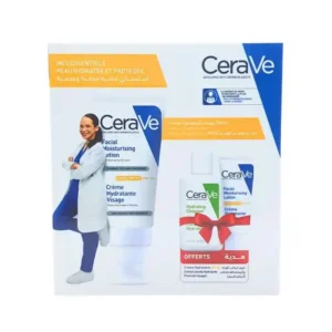 Cerave Creme Hydratante Visage 52ml + Creme Lavante , Creme Hydratante spf50 Mini Formats Et Trousse Offerts