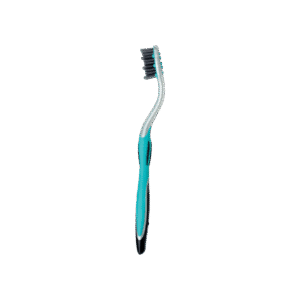 Brosse à Dents Moyenne au Charbon Actif Bleu Clair