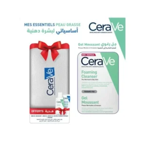 CERAVE OFFRE GEL MOUSSANT PEAUX NORMALES A GRASSES 473 ML+MINI GEL +MINI CREME OIL CONTROL + TROUSSE OFFERTS