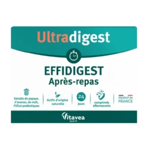 VITAVEA UltraDigest Effidigest 24 Comprimés Complément Alimentaire Digestion Confort Digestif Ballonnements