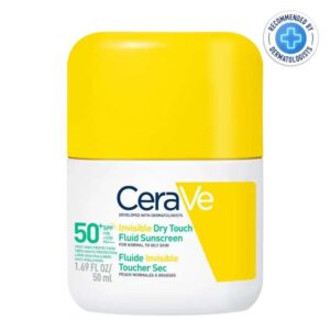 CERAVE ECRAN SOLAIRE SPF 50 FLUIDE INVISIBLE TOUCHER SEC 50 ML