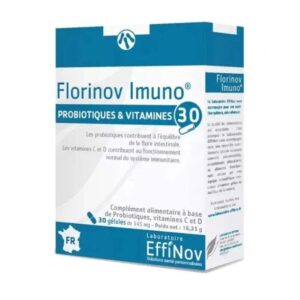 EFFINOV FLORINOV IMUNO PROBIOTIQUES ET VITAMINES 30 GELULES