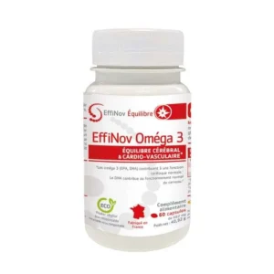 EFFINOV OMEGA 3 EQUILIBRE CEREBRAL ET CARDIO VASCULAIRE 60 CAPSULES