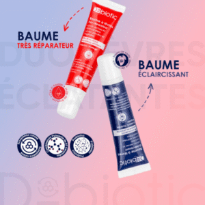 D Biotic Coffret duo lèvres éclatantes – Baume éclaircissant et réparateur