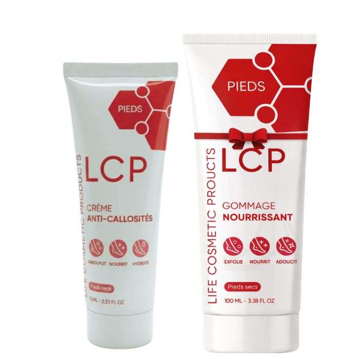 lcp-pack-pied-sec-creme-anti-collosites-75-ml-gommage-nourissant-100-ml-offert