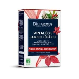 DIETAROMA VINALEGE JAMBES LEGERES 20 AMPOULES+10 OFFERTES