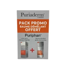 Puriaderm Pack Puriphan Lotion Anti-Chute 120ML Achete + Puriphan Baume Demelant Offert