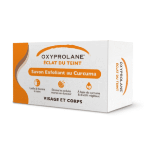 OXYPROLANE Éclat du Teint - Savon Exfoliant au Curcuma, 220g